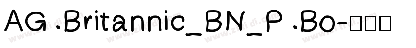 AG Britannic_BN_P Bo字体转换